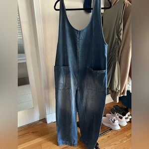 Aura Blue Wide Leg Jumpsuit